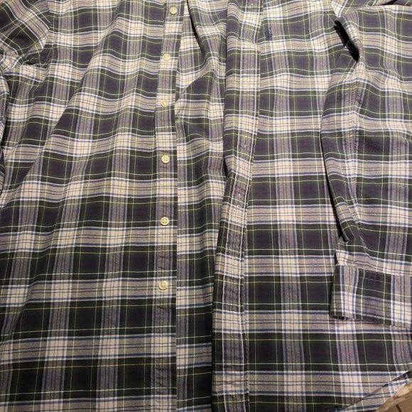 Ralph Lauren, Men's L, Long Sleeve,100% Cotton, Blue, green, yellow stripe - Picture 5 of 6